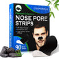 90 Pcs Nose Blackhead Remover Strips, Pore Strips for Blackheads, Blackhead Removal Deep Cleansing Nose Pore Strips for Men