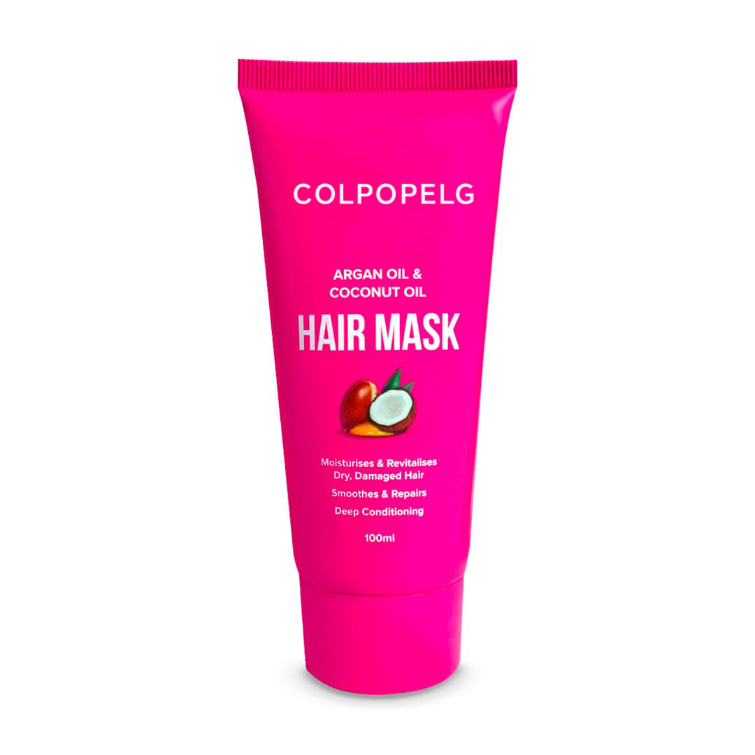 Argan Oil & Coconut Oil Deep Conditioning Hair Mask, Intensely Hydrating Formula, Smoothes & Repairs, Salon Finish - Ideal for Thick, Coarse or Damaged, Dry Hair