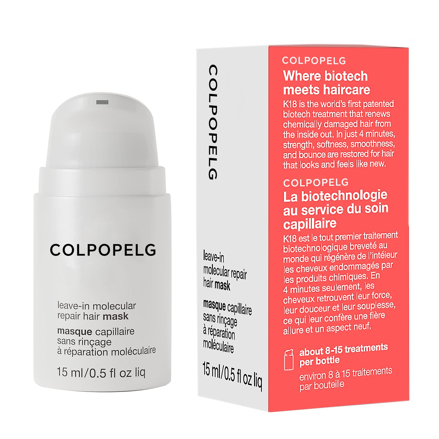 Leave in Hair Treatment Mask | Molecular Bonding Treatment for Hair Growth, Thinning & Split Ends | Rapid Repair for Damage from Bleach, Chemicals & Heat